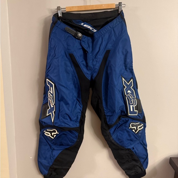 Fox Racing Motocross Pants Men’s 34 Blue Black Off-Road MX Dirt Bike Riding Gear